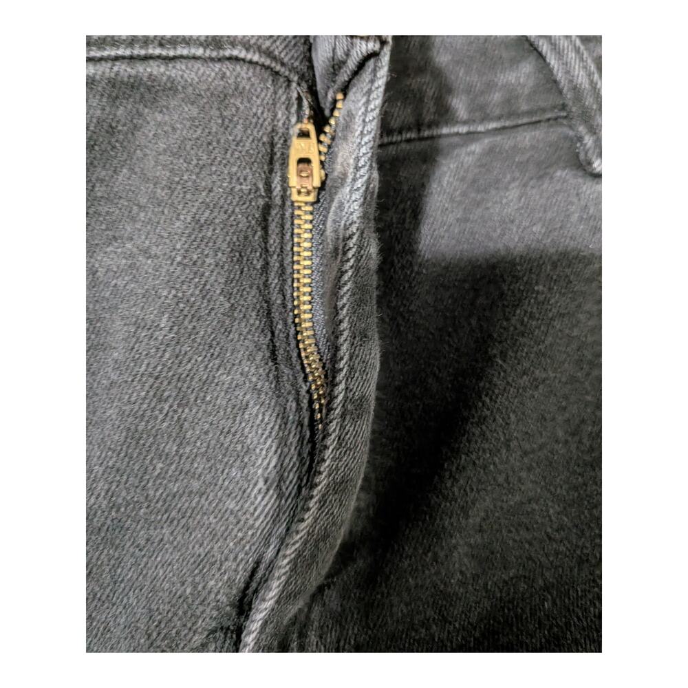 Vintage 90s Riders High Waisted Washed Black 18 Petite Mom Jeans - Picture 9 of 13